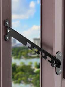 1 cái chốt chặn cửa sổ bằng hợp kim nhôm, dành cho cửa sổ và cửa ra vào trượt, có chức năng chống kẹp, chống trộm, chống rơi và khóa an toàn, xích gia cố chịu lực phù hợp với cửa nội thất, bao gồm vít - Nhiều màu - Xem 5