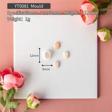 قالب أقراط زهرة عتيقة قطعة واحدة، أداة قطع للنمذجة بالطين الناعم لصنع أقراط الطين الناعم DIY المصغرة