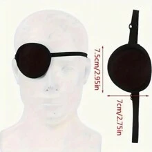 1 件装独眼海盗眼罩面具，全面覆盖，多色眼罩万圣节