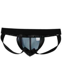 JOCKMAIL 1 pieza Ropa interior tipo tanga ajustable marca JOCKMAIL para hombres con bolsillo acolchado desmontable, sexy