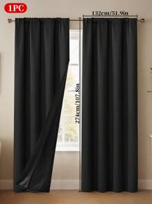 1 件带扣遮光多功能窗帘杆袋，遮阳遮光窗帘适用于卧室、客厅、阳台、凸窗和其他装饰房间隔断