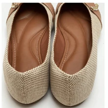 Sapatilha Feminina Bico Fino Juta Caramelo Confortável Casual Top - Caramelo - Visão 4
