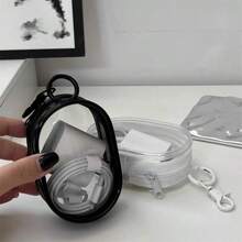 1 Stück Büro Kabel Aufbewahrungstasche / 1 schwarz + 1 weiß Datenkabel Schutz Tasche, Mehrzweck Aufbewahrungstasche, ohne Datenkabel & Ladegerät Schulanfang