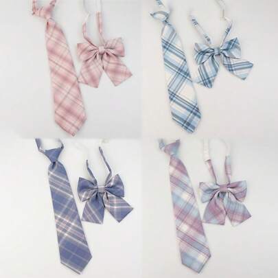 一套时尚的领带蝴蝶结适合校服搭配JK制服，节日角色扮演，日常使用