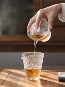 1 pièce/5 pièces Assiette en verre dépoli style INS Plat à collation à la maison, Plat à sauce, dessert, pâtisserie, Plateau de table de nuit, Rangement pour bijoux pour boucles d'oreilles, colliers et bagues Cadeau de Noël, Fournitures scolaires