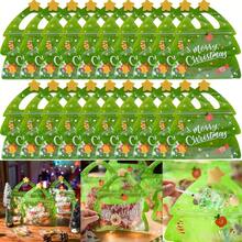 25 件圣诞树装饰礼品包装袋，糖果袋，圣诞树拉链袋，糖果巧克力饼干，牛轧糖饼干包装袋，平安夜圣诞礼物糖果礼品袋，圣诞节 - 彩色 - 查看 9