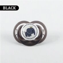 2个/1个卡通动物硅胶奶嘴，可爱印花奶嘴带防尘罩，方便旅行