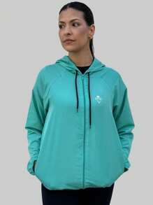 Women's Water Repellent Windbreaker Jacket - Màu xanh Bạc hà - Xem 1