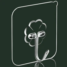 Kit 6 Pcs Multifunctional Transparent Adhesive Wall Hooks - 無色 - 查看 2