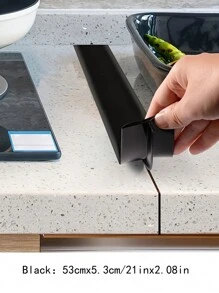1pc Silicone High-Temperature Resistant Kitchen Gap Strip, Oil And Dirt Resistant Gas Stove Gap Soft Sealing Strip