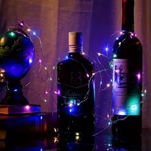 Guirnalda de luces LED 10m 100LED, luces de hadas alimentadas por pilas AA, luces de cadena de hadas impermeables de alambre de plata y cobre para bricolaje, boda, dormitorio, fiesta, decoración de flores, decoración de cumpleaños, decoración de campus, decoración de vacaciones, decoración de jardín de patios, etc.
