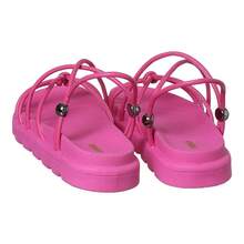 Children's Sandals For Girls Easy To Wear Youth Lightweight Fashion Promotion Camin - 玫紅色 - 查看 5