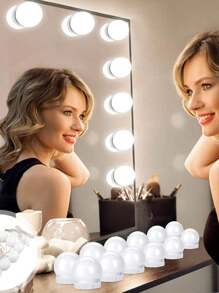 USB Vanity Lights, Dimmable Makeup Mirror Lights, 3 Color Changing Cosmetic Lights - Multicolor - View 3