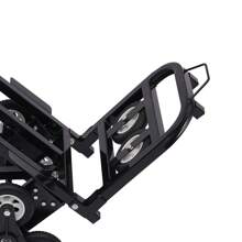 YUNRUX Stair Cart Sack Truck 150 Kg Foldable Stair Cart 8+2 Wheel Foldable Stair Vehicle Stainless Steel Trolley Transport Frame Stair Lift (8 Wheel) - Black - View 10