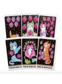 Cartas Tarot de Gatos Raros: ¡Adivina con una sonrisa! - Multicolor - Ver 9