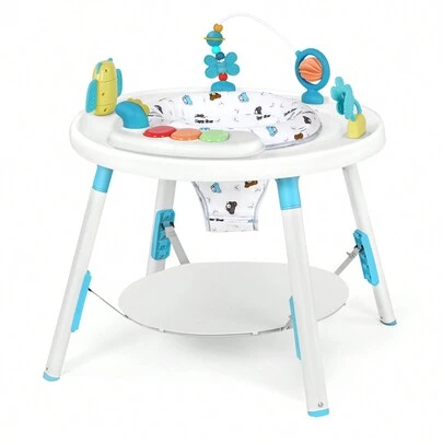  UBRAVOO Baby Activity Center,Interactive Play Center With 3-Stage Grow-With-Me Functionality, 4mo+,Explore & More