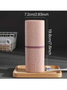 1 件便携式旅行牙刷收纳盒、漱口杯、多功能牙刷携带盒、牙刷旅行容器，适用于旅行、家庭学校、商务露营、家庭浴室装饰、秋季装饰、返校 - 多色 - 查看 10