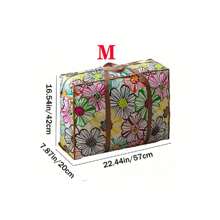 1pc Portable Large Capacity Travel Duffel Bag, Classic Pattern Moving Packaging Organizer, Perfect Home Storage Bag Pencil Case Room Decor  Decor Home Decor Kitchen Wall Decor Bedroom Decor School Supplies School Decor  Decorations   Autumn Decor Festival Decor Room Decor Home Decor Fall Decor Bedroom Decor  Halloween Decor,Room Decor,Christmas Decorations, Halloween, Halloween Decorations,Christmas, Halloween Decor,Christmas Decor,Fall Decor,Christmas Decor,Storage,Organizer - Multicolor - View 10