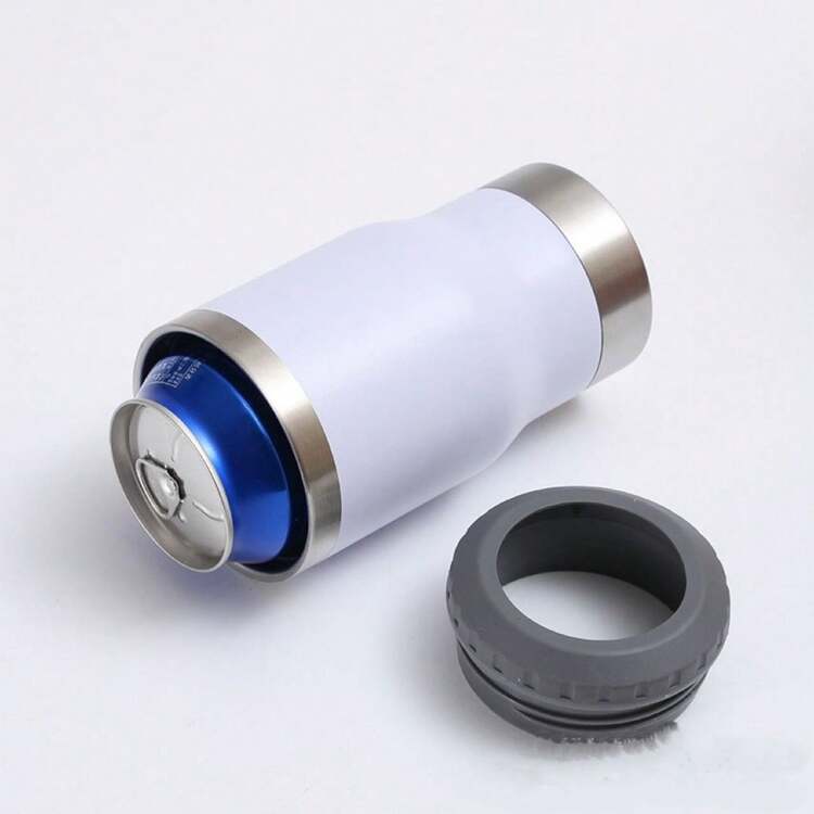 Stainless Steel Thermal Cup Drink Holder Bottle Can With Opener 420ml - Random - View 4