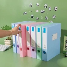 Caixa de Arquivo A4 Morand, Suporte de Documentos, Pasta de Arquivo de Contrato/Pessoal, Caixa de Armazenamento de Documentos de Plástico e Papel, De Volta às Aulas, Suprimentos Escolares