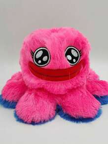 1pc Oversize Big Mouth Flip Octopus Plush Doll - Multicolor - View 6