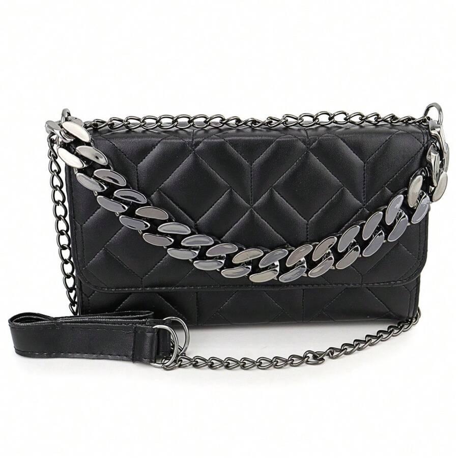 Unisex Embroidered Handbags With Handle - 黑色 - 查看 1