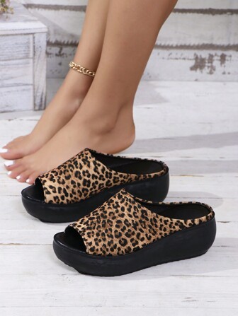 Women's Platform Wedge Thick Sole Non-Slip Increased Height Casual Sports Sandals