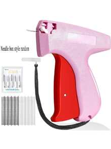 1 Set Fine Stitch Gun Stitchy  Quick Clothing Fixer, Speedy Tagging Gun For Clothes, Handheld Tag Attacher Gun With 6 Needles & 1000 Pcs Fasteners For Retail Hang Price Fabric Garment Label