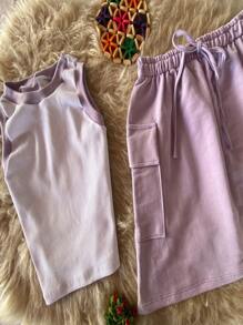 Conjunto Sofia, a escolha perfeita para quem busca unir moda e elegância em um só look! - Lavanda - Visão 2