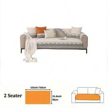 1 tấm bọc ghế sofa nhung cao cấp có ren, vỏ bọc ghế sofa 3 chỗ, vỏ bọc ghế sofa chống trầy xước cho thú cưng, thân thiện với thú cưng, vỏ bọc ghế sofa theo từng phần cho chó, khăn lau ghế sofa có thể giặt được cho phòng khách, văn phòng, phòng ngủ, trang trí nhà cửa - Màu be - Xem 7