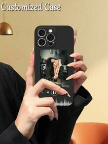 Apple Customized DIY Photo Music Player Phone Case, Shockproof, Scratch-Resistant, Fingerprint-Proof TPU Soft Full Edge Cover Compatible With Iphone 15/14 Plus/13 Pro/12 Pro Max/11/6P/7P/XS/XR, Personalized Phone Case For Individual, Partner, Family, Friends, Birthday, Anniversary,Stylish,Colorful,Vintage,Cute,Contracted,Funny,Custom,Personalized,Unique,Customized,Ideal Gifts For Him,Ideal Gifts For Her,Boyfriend,Girlfriend,Family,Friends,Grandparents,Couple,For Anniversaries,For Birthdays