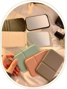 1 件折叠化妆镜，便携式紧凑型手持式立式化妆镜，适合学生的最佳礼物 - 彩色 - 查看 7