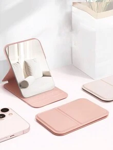 1 件折叠化妆镜，便携式紧凑型手持式立式化妆镜，适合学生的最佳礼物 - 彩色 - 查看 5