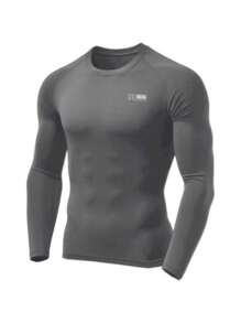 Thermal Shirt UV Sun Protection Sports T-Shirt Second By Beach Fashion - 灰色 - 查看 1