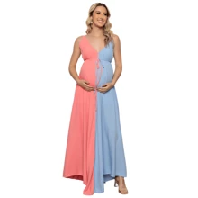 Two-Tone Gender Reveal Dress - Multicolor - Ver 1