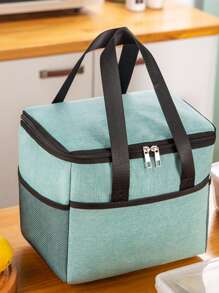 Torba termiczna Lunch Box Torebka Lunch Box Z Ryżem Folia Aluminiowa Zagęszczony Wodoodporny Lunch Box Torba Lunch Do Pracy, Torba Lunchowa Dla Studentów Lunchbox Lunch Bag Kobiety Szkoła Nauczyciel Kemping Powrót Do Szkoły Torba Chłodnicza Piknik Klasa Bento Kuchnia Izolowana Torba Lunchowa Podróż - Wielokolorowe - Zobacz 16