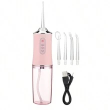 Irrigador Oral Bucal Portátil Limpeza Profunda Eficiente Recarregável USB - Rosa Bebê - Visão 8