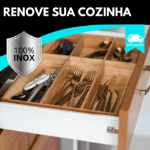 Cutlery Set 36 Pieces 6 Forks 6 Spoons And 6 Knives And 6 Dessert Spoons Stainless Steel Kitchen Cutlery Set Immediate Shipping - 銀色 - 查看 2