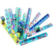 30 Peças Decorações de Festa com Tema de Oceano de Verão, Pulseiras de Bater 10 Padrões de Design, Pulseira de Amizade Snap, Brindes de Festa, Brinquedos para Praia, Piscina, Padrão Náutico de Tubarão, Pulseiras de Bater para Festa Submarina, Brindes de Festa, Brinquedos de Natação, Mar, Pulseira de Bater Animal, Brinde de Festa
