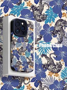 1 件经典蓝虎纹柔软 TPU 防震手机壳，适用于 iPhone 和三星 - 彩色 - 查看 1
