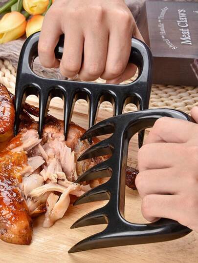 1pair Plain Manual Meat Shredder, Practical Multifunctional
