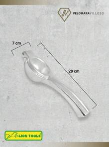 Exprimidor De Limon Citricos Aluminio Manual Ergonomico Accesorio Utensilios De Cocina Manual - Gris - Ver 6