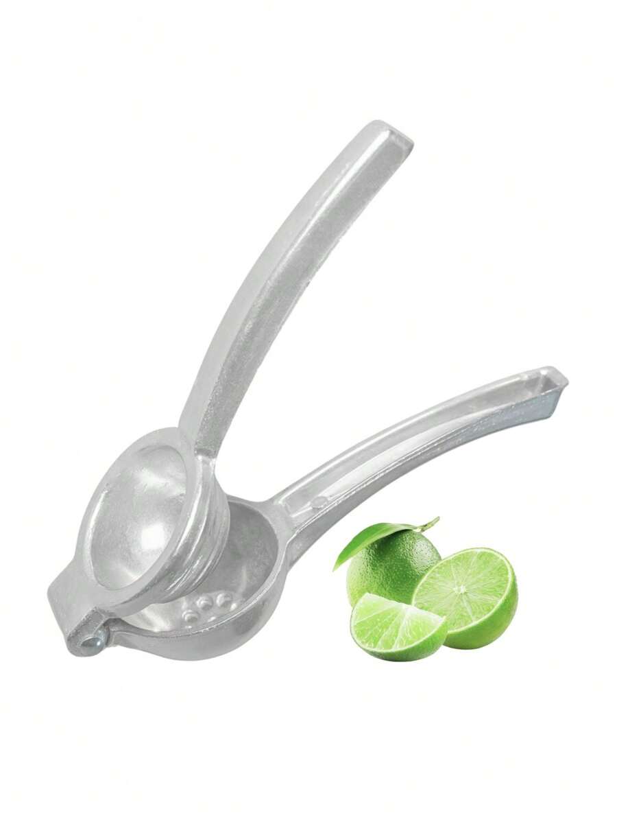 Exprimidor De Limon Citricos Aluminio Manual Ergonomico Accesorio Utensilios De Cocina Manual - Gris - Ver 1