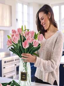 Bộ dụng cụ thủ công DIY làm từ dây kẽm, hoa làm từ dây kẽm, nhiều màu sắc kết hợp, nhiều chủ đề và kiểu dáng khác nhau, bộ dụng cụ làm bó hoa, dây kẽm nhung và dây thép mềm để làm bó hoa tulip, hướng dương và hoa hồng. - nhiều màu - Xem 8