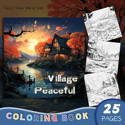 KETINAU 1 pieza Hermoso libro de colorear con escenario de paisaje bajo el atardecer, regalo para vacaciones, fiesta de cumpleaños, reducir el estrés, matar el tiempo, pintura de grafiti, libro de arte, regreso a la escuela, Día de la Madre, regalo para mamá, útiles escolares