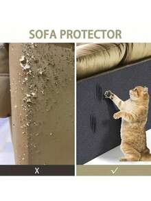 1 件自粘式猫抓保护垫，耐用的家具剑麻垫，可定制的沙发、卧室门、椅子、地毯猫抓垫，也可用作浴室垫 - 彩色 - 查看 7