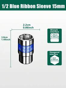 Electric Wrench & Air Gun Socket Bit Set, 8-32mm Hex Screwdriver Bits For Power Drill - Multicolor - View 25