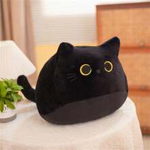 40cm/55cm黑猫毛绒玩具巨型黑猫毛绒动物，黑猫毛绒玩具卡哇伊毛绒玩具猫毛绒枕头，万圣节黑猫装饰毛绒玩具万圣节毛绒玩具 - 黑色 - 查看 4