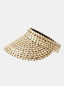 Women's Sun Visor Hat, Women's Straw Hat, Handmade Sun Hat, Foldable Beach Hat For Women - Multicolor - View 16