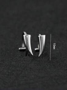 A Pair Of Vampire Fangs With No Holes, Lip Clips, Demon Teeth, Sharp Teeth, Titanium Steel, No Holes, Lip Rings, Halloween Single Item